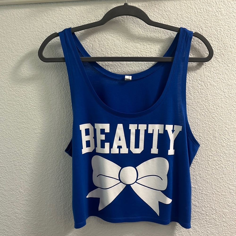 Bella Small Blue Beauty Crop Top